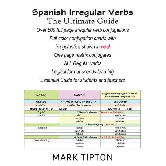 Spanish Irregular Verbs: The Ultimate Guide, (Paperback)
