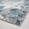 thumbnail image 5 of Contemporary 2x8 Area Rug (2'2'' x 7'3'') Abstract Blue, Gray Indoor Runner Easy to Clean, 5 of 9