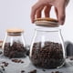 thumbnail image 4 of Almacenamiento De Vidrio Con Tapa De Madera Frasco De Cocina Transparente De Vidrio Para Frijoles Mermeladas De Arroz Galletas Dulces Kearding HA045481-02, 4 of 6