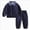 S14-Boy Outfit Fall Winter Clothes-Navy, variant on Boys Short Sets, Hoodie Sweat Suit Long Sleeve Hoody Tops And Elastic Waist Shorts Set 6-12 Months 12-24 Months 2T 3T 4T 5T 6T 7T 4-5 Years Grey