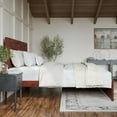 thumbnail image 4 of Canyon King Wood Platform Bed with Matching Footboard in Walnut, 4 of 25