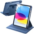 thumbnail image 1 of Funda JeTech Rotating para iPad de 11.ª y 10.ª generación (2025/2022), color azul marino, 1 of 7