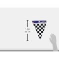 thumbnail image 5 of Beistle - 50532 - Checkered Pennant Banner- Pack of 12, 5 of 5