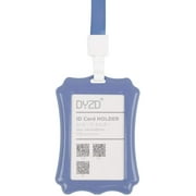 DYZD Hard Plastic Badge Holders ID Card Holders Waterproof ID Holders with Lanyards ID Badge Card Holders (Dark