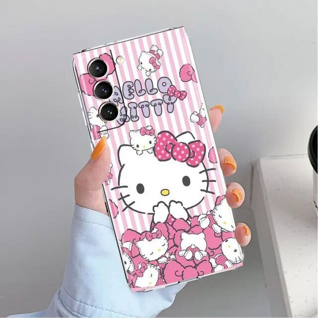 Cartoon Hello Kitty Cute Clear Case For Samsung Galaxy S22 S20 FE S23 S21 S10 S9 Plus Note 20 Ultra 10 Transparent Phone Shell LXY