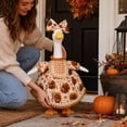thumbnail image 4 of Thanksgiving Porch Goose Costume Set, Fall Outfit for Large White Goose Yard Decoration, Fits 23 Inch Garden Patio Goose Statue, 4 of 4