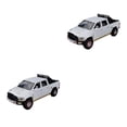 thumbnail image 2 of Vogacara 2 paquetes/lote de juguete de modelo de coche seguro y no tóxico-aleación mano de obra Pickup sonido Ram aleación de alta blanco 2Conjunto, 2 of 6