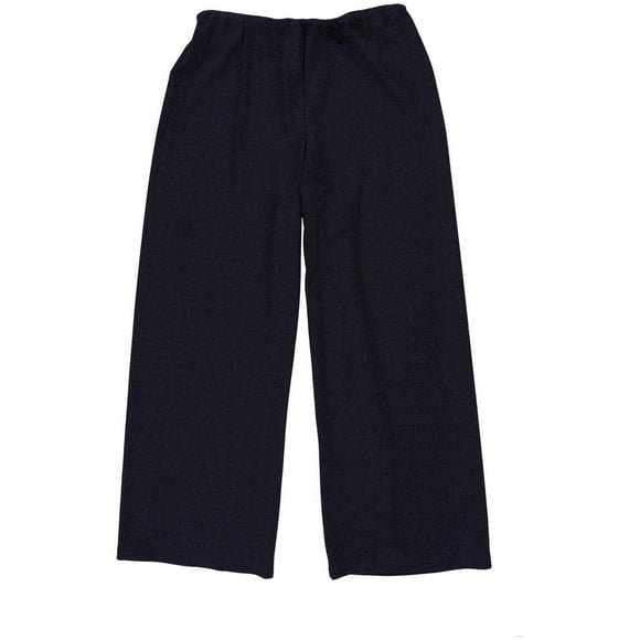 Alex Evenings Womens Chiffon Glitter Casual Trouser Pants, Blue, X-Large