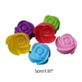 thumbnail image 3 of 6 Pack Cake Molds Colorful Baking Moulds Flower Shaped Delicate Silicone Baking Forms Perfect for Family Gatherings, 3 of 5