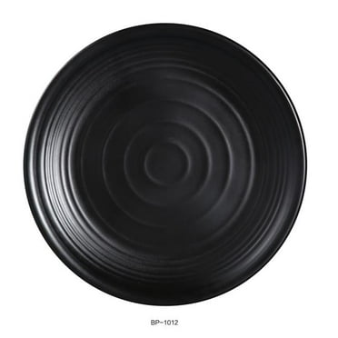 Yanco BP-1012 Black Pearl-1 Round Plate Black - Pack of 12