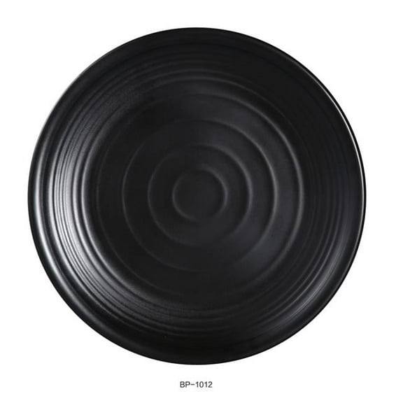 Yanco BP-1012 Black Pearl-1 Round Plate Black - Pack of 12