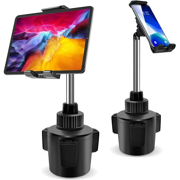 Tablet Car Mount for iPad, iPad Pro Car Holder, Cup Holder Tablet Mount for  Car Truck Vehicle Heavy Duty Car Cradle Stand with Extendable Neck for iPad  Air Mini Pro Kindle Samsung