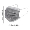 4 Layer Activated Carbon Face Mask 50 Pack Blue Disposable Protective ...