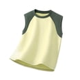 thumbnail image 4 of Mifsaly Toddler Boys Sleeveless Tank Tops Kids Contrast Color Crewneck Raglan Active Shirts Basketball Running Summer Casual Undershirts, 4 of 8