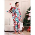 thumbnail image 5 of Hirigin Family Christmas Pajamas, Long Sleeve Christmas Tree Print Hooded Jumpsuit Sleepwear, 5 of 8