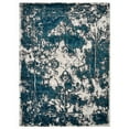 thumbnail image 4 of Rugsotic Carpets Machine Made Heatset Polypropylene Area Rugs - 9'X12', Rectangle, Ivory Blue, Abstract Modern Design, High Pile Machine Made Area Rugs For Living Room, Bed Room (Mx0022), 4 of 5