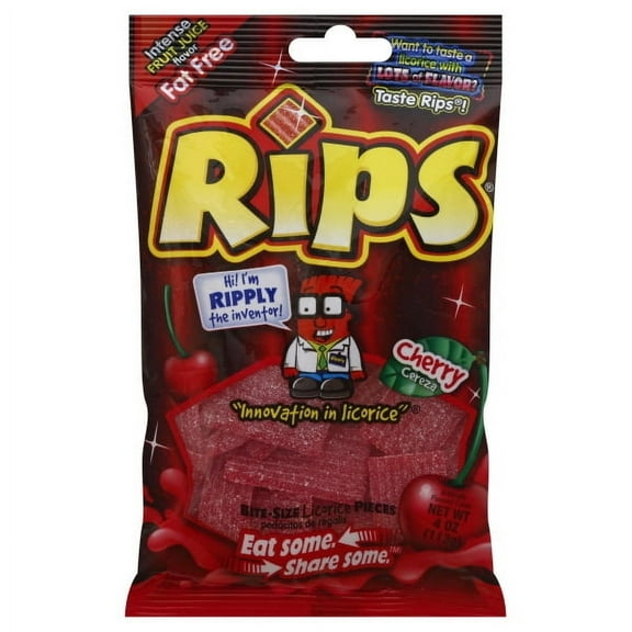 Rips Bite Size Licorice Pieces - Cherry