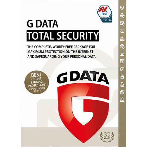 G Data Sécurité Totale - 1 An 3-PC - Global