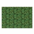 thumbnail image 1 of Exotic Cutting Board, Repetitive Tropical Pattern with Various Types Green Tones Jungle Leaves, Decorative Tempered Glass Cutting and Serving Board, in 3 Sizes, by Ambesonne, 1 of 2