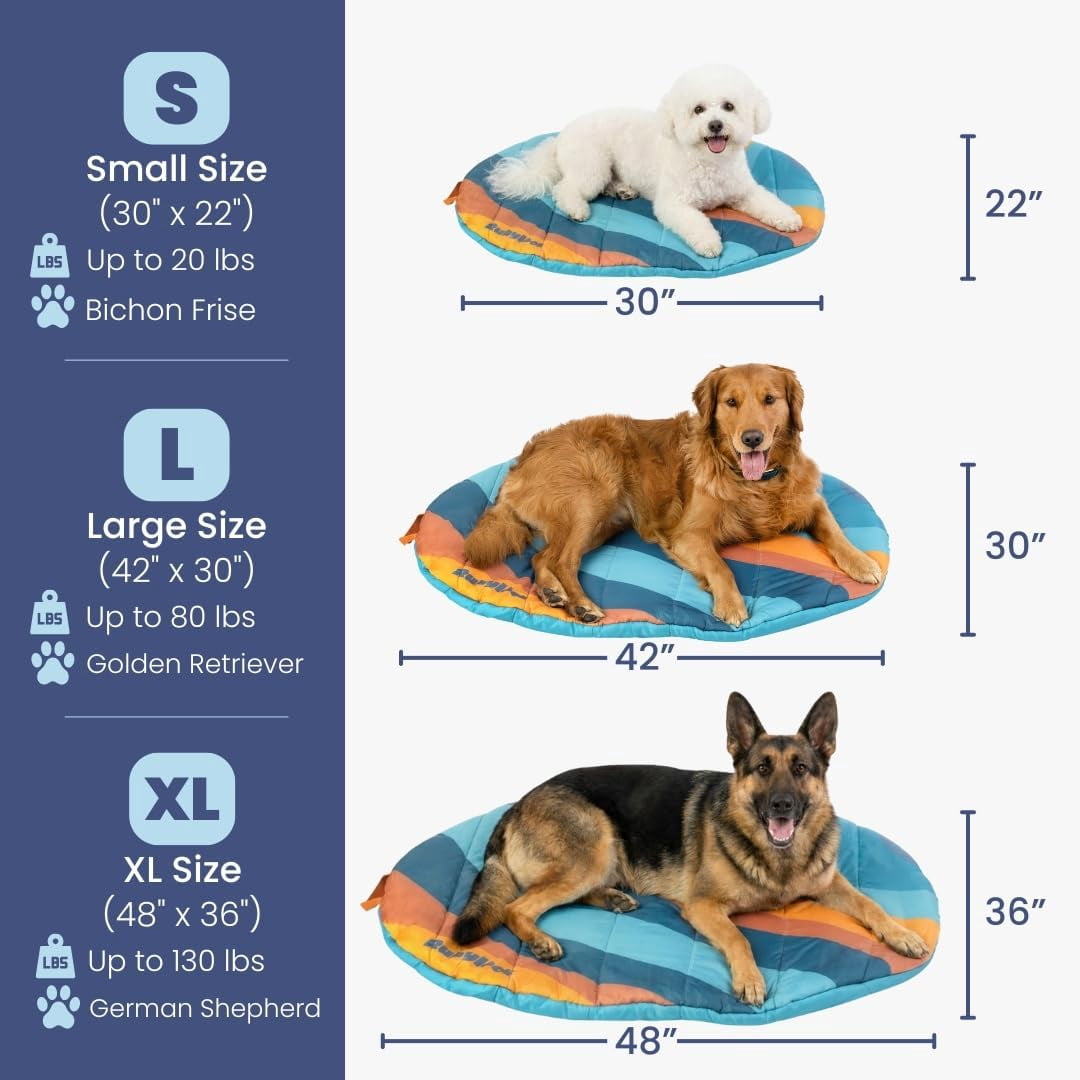 Dog Travel Bed, Packable Bed for Travel and Road Trips, Machine Washable, Pink