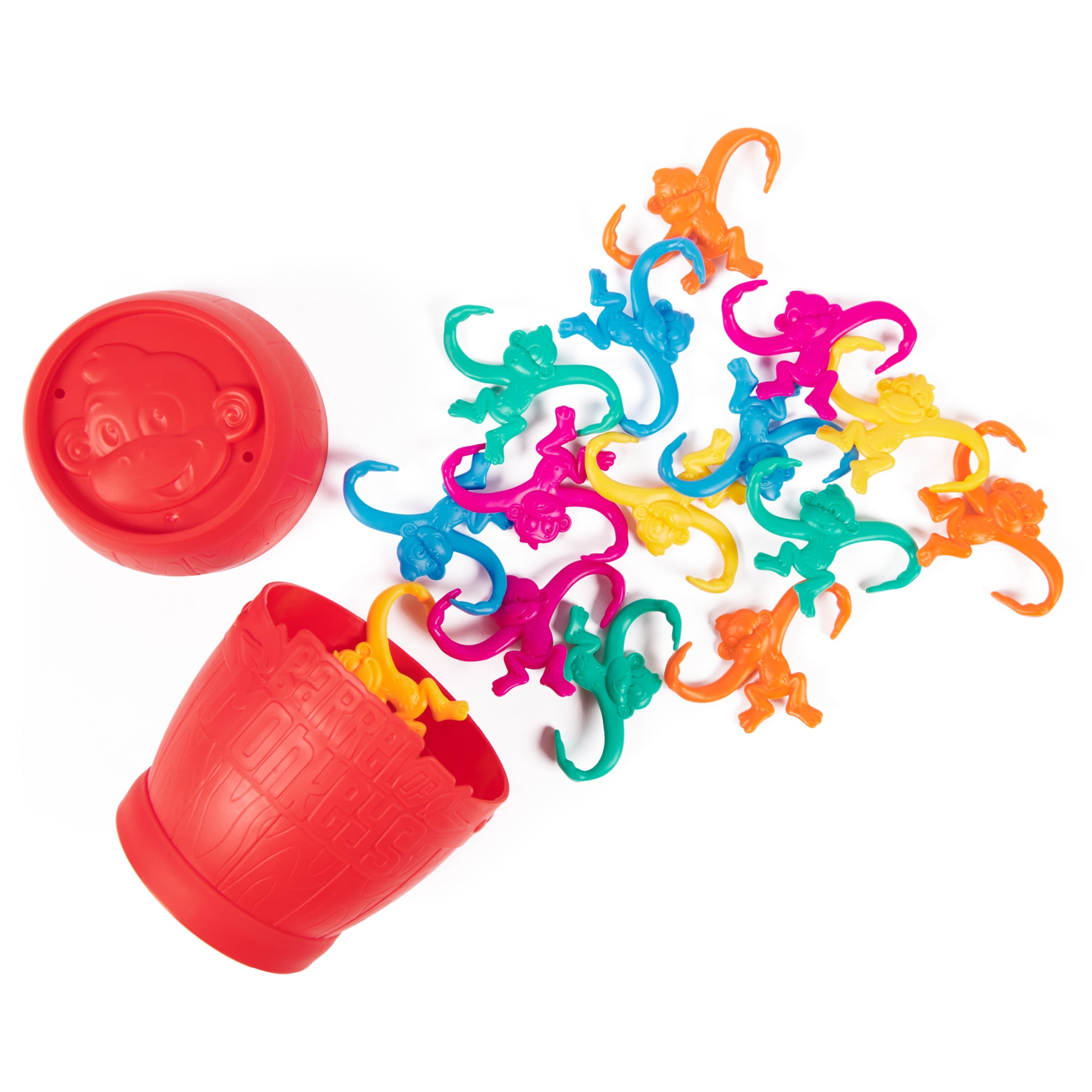 Spin Master Games, Barrel of Monkeys, New Look for the Classic Linking Family Game, Easy Activity Toy for Preschoolers, for Kids & Family, 2-10 Players, For Ages 3 & Up