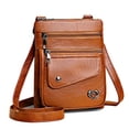 thumbnail image 2 of PULLIMORE Small Crossbody Bags for Women Lightweight Vintage Soft PU Leather Cell Phone Purse Wallet Shoulder Bag Handbags, Brown, 2 of 9