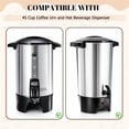 300 Pcs Paper Coffee Filters compatible with 45 Cup Coffee Urn and Hot ...