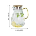 thumbnail image 2 of 51oz Diamond-Cut Glass Pitcher with Gold Lid - Beverage Carafe for Iced Coffee, Tea, Juice & Milk,Shatterproof, Heat & Cold Resistant, Dishwasher Safe​​, 2 of 5