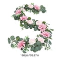 thumbnail image 3 of Artificial Floral Rattan Garland,Wedding Event Layout Decor,Indoor Outdoor Hanging Ornament,Flexible Shape Design Craft,Maintenance Free Long Lasting Decor,Home Office Multi Scene Decor, 3 of 6