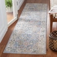thumbnail image 2 of SAFAVIEH Jasmine Ellie Floral Runner Rug, Blue/Gold, 2'2" x 9', 2 of 8