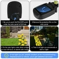 thumbnail image 4 of EIMELI 2PCS Outdoor Waterproof Led Decorative Flower Lamp Wireless Solar Rose Light With Solar Charging Board For Yard Porch Garden Memorial Cemetery Backyard Flowerbed, 4 of 8