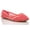 Coral, variant on Women's Breathable Crochet Lace Ballet Flat in White Size 6