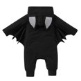 thumbnail image 4 of Halloween Costumes for Kids Toddlers Toddler Halloween Long Sleeve Winged Batshape Hooded Jumpsuit Romper, 4 of 4