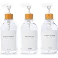 thumbnail image 1 of Shampoo Dispenser for Shower Wall-Drill Free Shower Soap with Labels, 1 of 5