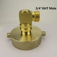 thumbnail image 3 of Brass Fire Hydrant Fitting 2-1/2" NST (NH) Female x 3/4" GHT Hose Fitting, 3 of 7