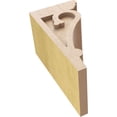 thumbnail image 6 of 6"W x 6"D x 12"H Wide Mayflower Rough Cedar Woodgrain TimberThane Corbel, Primed Tan, 6 of 6