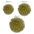 thumbnail image 2 of Uxcell 3.94"/5.91"/7.87" Tissue Pom Poms Flower Paper Flower Ball for Wedding Bridal Shower Birthday Party Backdrop Decoration 12Pcs Gold, 2 of 7