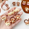 thumbnail image 5 of Kawaii Cartoon Baby Small Scrunchies Cute Children Girls Kids Elastic Hair Rubber Bands Accessories Tie Hair Ring Rope Headdress, 5 of 9
