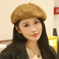 thumbnail image 2 of SikaFu Autumn And Winter Retro Cute Beret Female High -Level Sense Casual Cloud Hood Sweet Beret Painter Hat, 2 of 4