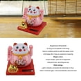 thumbnail image 4 of Solar Powered Lucky Cat Bright Colors Energy Saving Waving Cat For Home Desktop Ornament With Transparent Box, 4 of 8