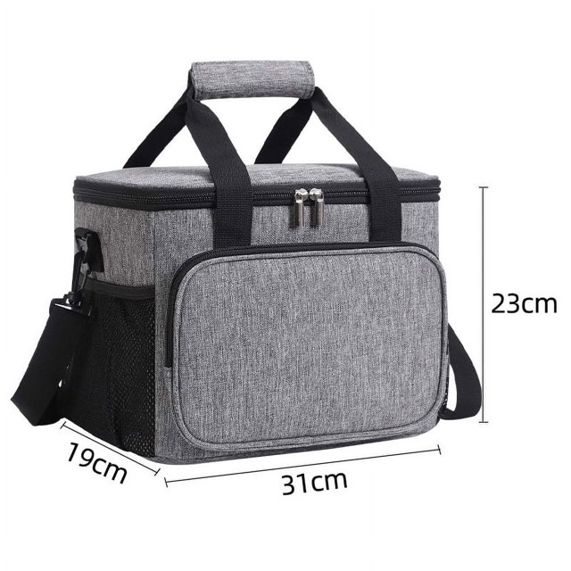 Bolsa de aislamiento, bolsa de picnic de tela oxford impermeable, bolsa de hielo para exteriores, bolsa de aislamiento portátil engrosada