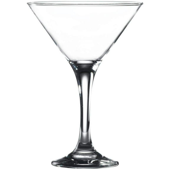 Madison Martini Glasses, 6 Ounce | Perfect for Parties, Weddings, and Everyday – Thick and Durable Construction – Dishwasher Safe – Set of 12 Clear Glass Martini Glasses