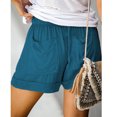thumbnail image 5 of Womens Shorts Casual Summer Beach Drawstring Shorts 5 Inch Wide Leg Lounge Shorts Vacation Trendy Shorts with Pockets, Limited Time Offer, Under 10 Dollars, 5 of 6