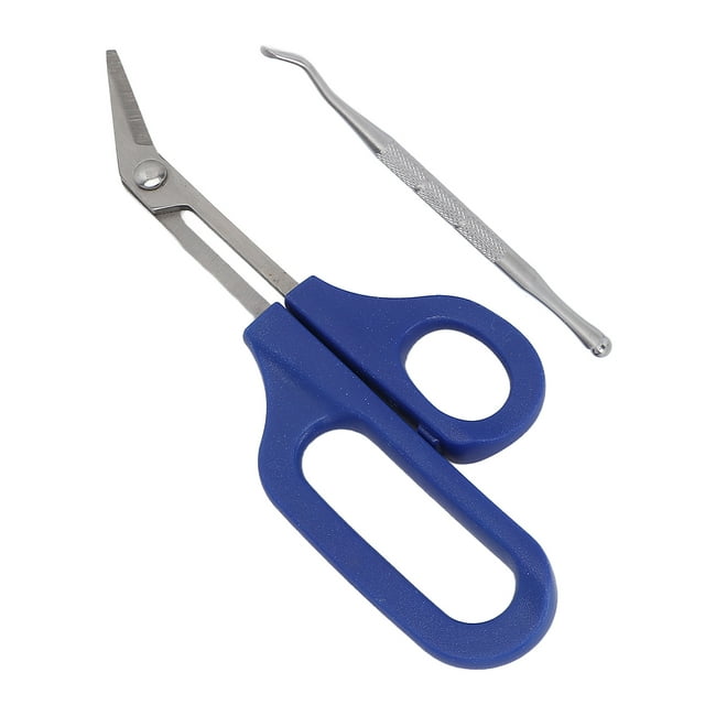 Long Handle Toenail Clippers, Rust Proof Stainless Steel Toenail Scissors Ergonomic Sturdy Firm For Home Travel L,S