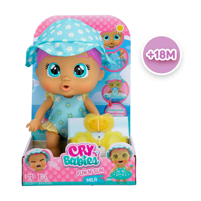 Cry Babies Fun N Sun Mila 10 inch Doll - Includes Swimming