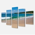 thumbnail image 2 of Vague Verte sur Paradis de Sable Plage - Art Moderne sur Toile, 2 of 3