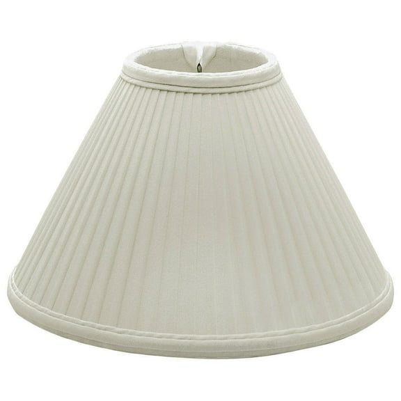 Royal Designs 18" Coolie Empire Side Pleat Lamp Shade White