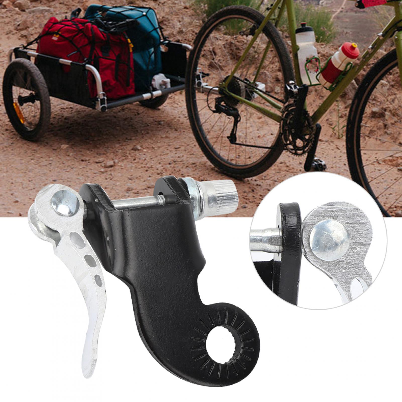 Steel Convenient to Carry Bicycle Trailer Attachment Mini Size Towing Hook Bike Accessories Quick Loading and Unloading Bike Trailer Hitch Coupler 
