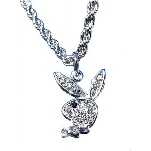 Big Bunny Necklace Rabbit Pendant Choker Necklace Statement Long Chain Necklace For Women And Men
