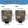 thumbnail image 3 of Qxltty American Flag Floral Cat Car Wash Mitt 2pcs Scratch Free Lint-Free Antistatic Microfiber 7.09×10.24in, 3 of 8